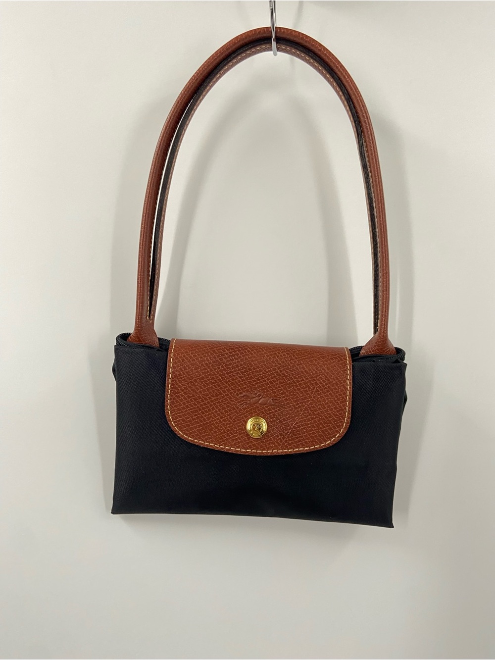 NWOT LONGCHAMP LE PLIAGE MODEL DEPOSE TOTE BAG AUTHENTIC CARD Black